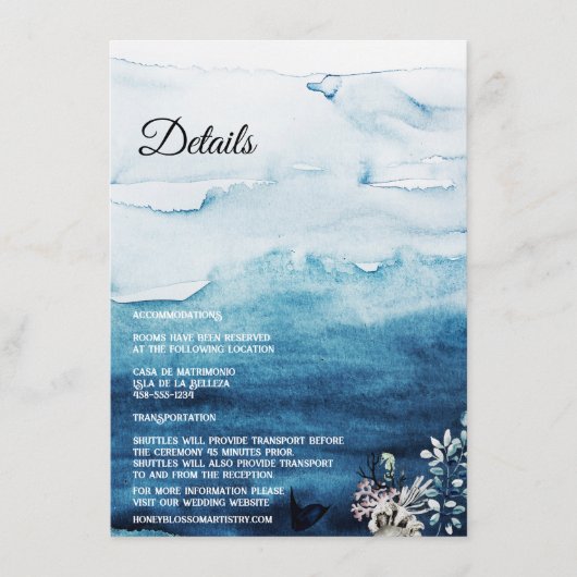 素朴海の結婚詳細エンクロージャカード エンクロージャーカード (正面)