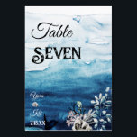 素朴海の表結婚番カード テーブルナンバー<br><div class="desc">この素朴な海結婚のテーブル番号カードはあなたの素朴なビーチボホに最適結婚である。このデザインはっきりしたは、海の背景を持つ白黒の書道を備え、ビーチの目的地の結婚式や春の中でカジュアルモダン結婚、夏や秋に合わせる。この感じデザインに関しは、お気軽にお問い合わせください。</div>