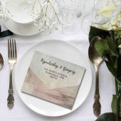 素朴海ビーチをテーマにしたQRコード最小主義 オールインワン招待状