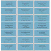 素朴海ブ結婚ルーズゲスト住所 シール (正面)