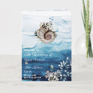 素朴海折り結婚式 プログラム