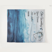 素朴海結婚の背景 タペストリー (正面(横))