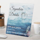 素朴海結婚の飲み物 台座サイン (インサイチュ)