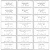 素朴海結婚ズゲスト住所 シール (正面)