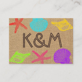 素朴海結婚座席表 プレイスカード