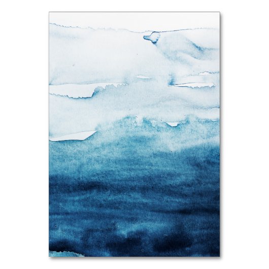 素朴海結婚折り畳み座席表 テーブルナンバー (裏面)