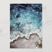 素朴海 |ビーチ先結婚式詳細 エンクロージャーカード (裏面)