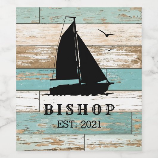 素朴海 ワインラベル (シングルラベル)