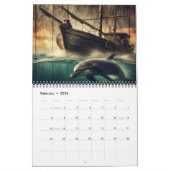 素朴深い2025イルカ カレンダー (2月 2026)