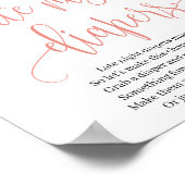 素朴深夜おむつサインゲーム赤面フローラ ポスター (角)