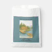 素朴湖タホー山の目的地の結婚式 フェイバーバッグ (正面)