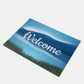 素朴湖"ようこそ"ドアマット ドアマット (アングル)