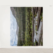 素朴湖//リリーポンドグリーン葉 タペストリー (正面)