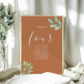 素朴焼きオレンジ結婚色の座席表