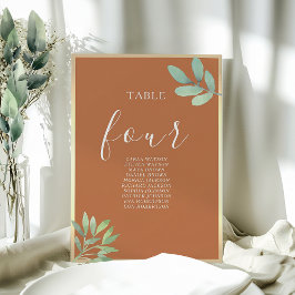 素朴焼きオレンジ結婚色の座席表