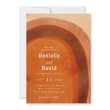 素朴焼けオレンジのアーチモダン写真結婚の