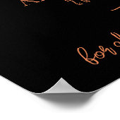 素朴焼けオレンジフローラ結婚の歓迎 ポスター (角)