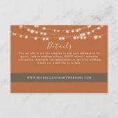 素朴燃えたオ結婚レンジの詳細 エンクロージャーカード (正面)