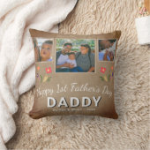 素朴父の日のパパ記念の日3写真 クッション (ブランケット)