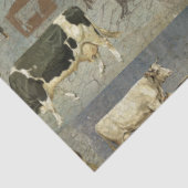 素朴牛の牛の農家のパターンの切り離し 薄葉紙 (詳細)