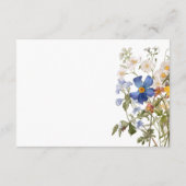 素朴牧草地ワイルドフラワーパープルウォーター エンクロージャーカード (裏面)