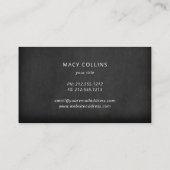 素朴犬のシルエット 名刺 (裏面)