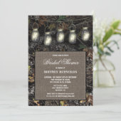 素朴狩り迷彩柄ブライダルシャワー招待状 招待状 (スタンド正面)