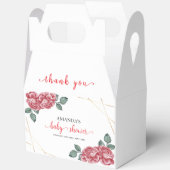 素朴甘モダンバラ花赤ちゃんシャワー フェイバーボックス (見開き)