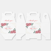 素朴甘モダンバラ花赤ちゃんシャワー フェイバーボックス (見開き)