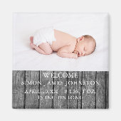 素朴生まれたばかりの発表磁石 マグネット (正面)