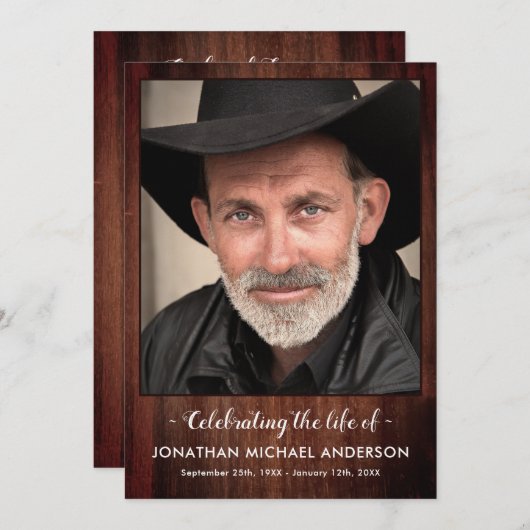 素朴生活追悼事業お祝い プログラム (正面/裏面)