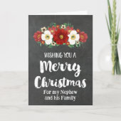 素朴甥と家族メリークリスマスカード シーズンカード (正面)