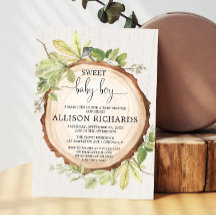 素朴男の子の赤ちゃんシャワー