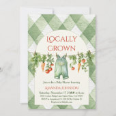 素朴男女兼用雨 招待状 (正面)