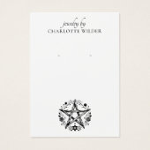 素朴異教のウィッカ信者星形五角形ジュエリーイヤリング (正面)