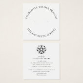 素朴異教のウィッカ信者星形五角形ジュエリーイヤリング (正面&裏面)