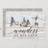 素朴疑問に思 | ホリデーフォトコラージュカード シーズンカード (正面/裏面)