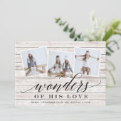 素朴疑問に思 | ホリデーフォトコラージュカード シーズンカード (スタンド正面)