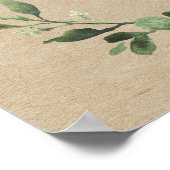 素朴白カボチャの赤ちゃんシャワー歓迎サイン ポスター (角)