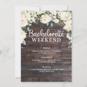 素朴白紫陽花バラバチェロレッテ 招待状 (裏面)