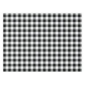 素朴白黒バッファローチェック格子模様 テーブルクロス (正面(横))