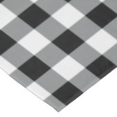 素朴白黒バッファローチェック格子模様 テーブルクロス (アングル)