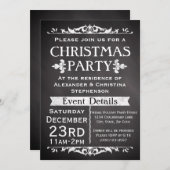 素朴石板パーティの招待状 招待状 (正面/裏面)