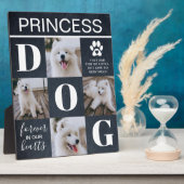 素朴石板犬メモリアル4写真 フォトプラーク (側面)