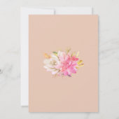 素朴砂漠多肉結婚式招待状 招待状 (裏面)