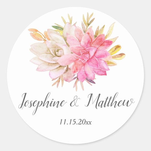 素朴砂漠結婚肉 ラウンドシール (正面)