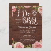 素朴私はbbqの招待をします 招待状 (正面/裏面)