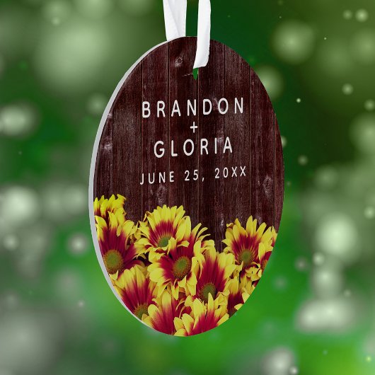 素朴秋のひまわり結婚は オーナメント