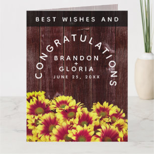 素朴秋のひまわり結婚は カード