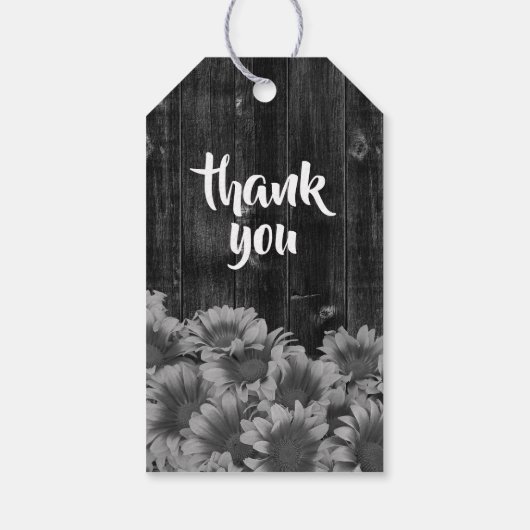 素朴秋のひまわり結婚は ギフトタグ (裏面)